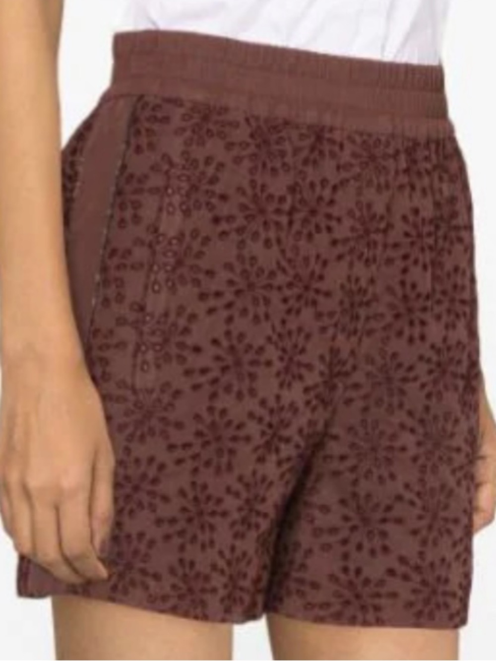 NWT Authentic Brunello Cucinelli Italy Size 40 USA 4 Women Floral Monili Short